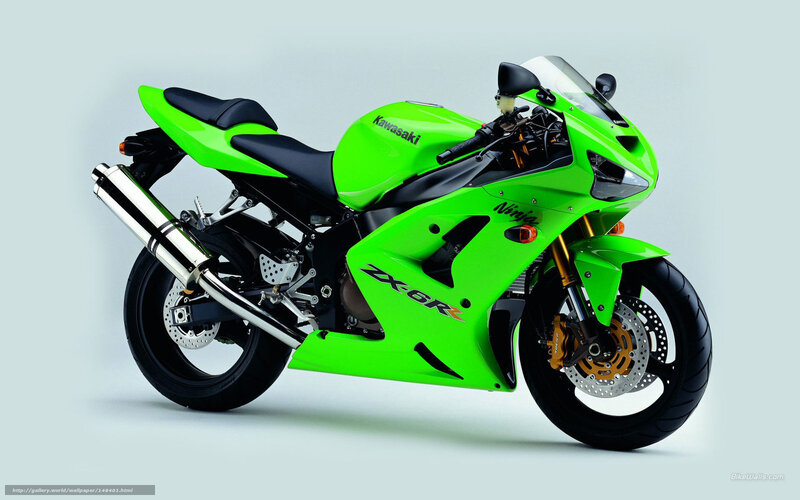 Green Kawasaki Ninja ZX-6R