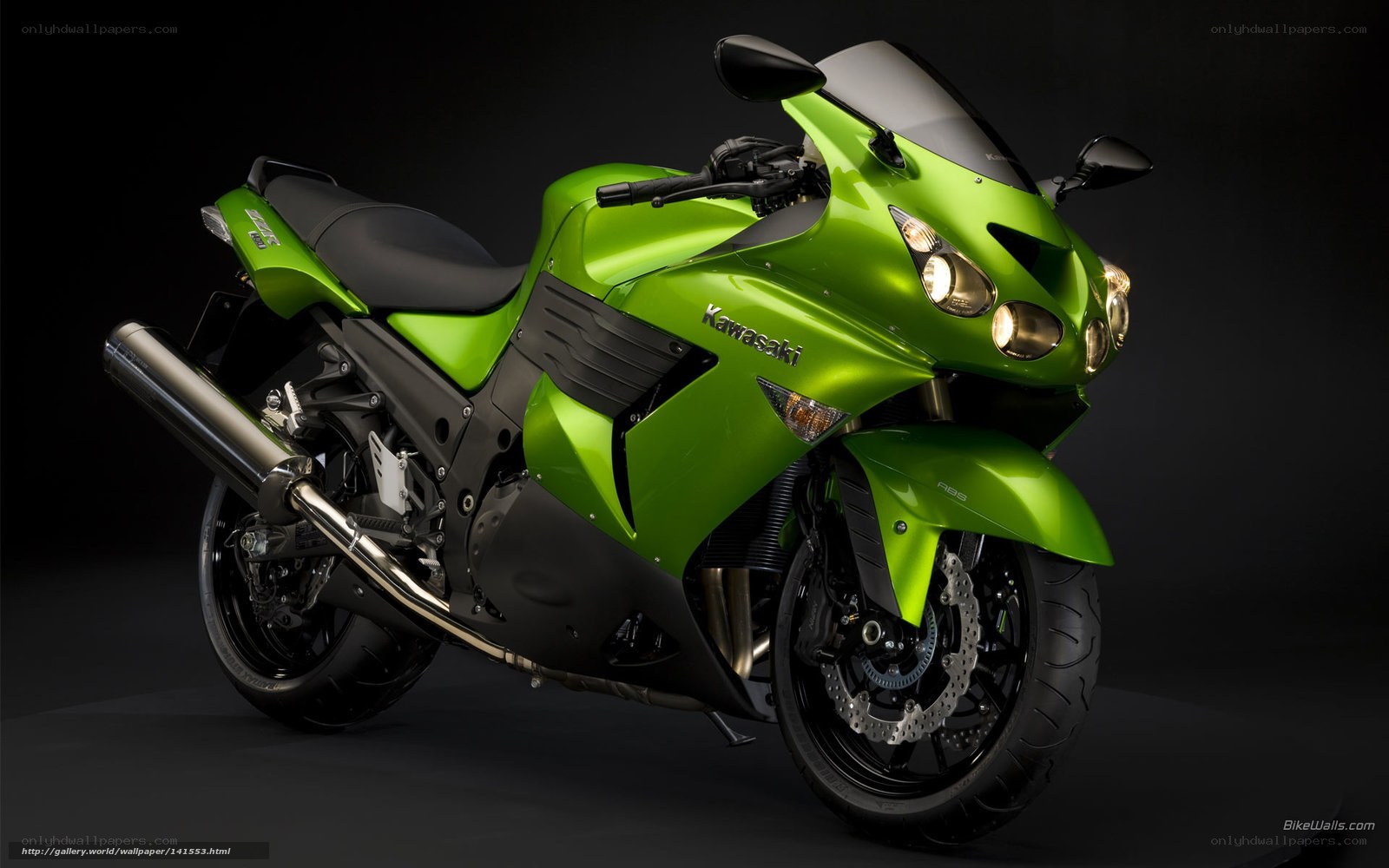 green kawasaki sportbike