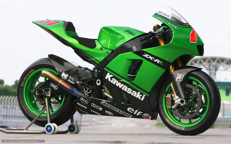 green kawasaki zxr motorcycle