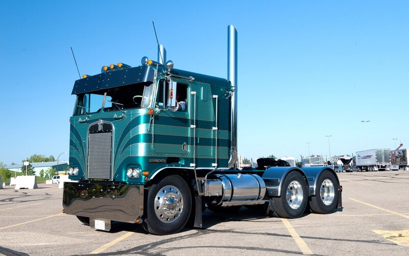 Green Kenworth Truck — Teal