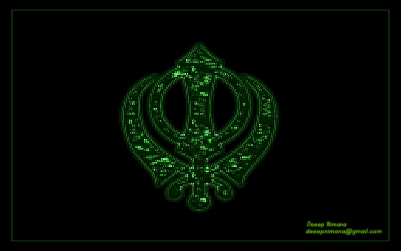 Green Khanda Symbol