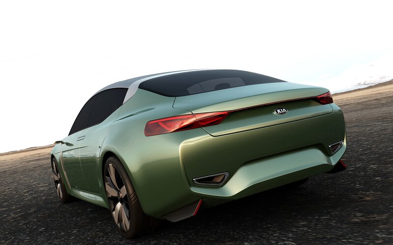 Green Kia Concept Car — Dynamic
