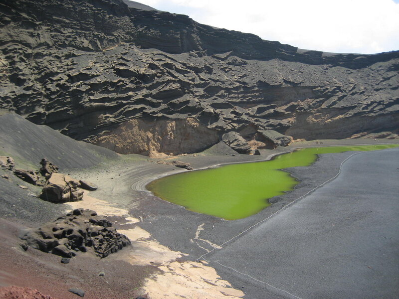 Green Lake in Crater — Arid