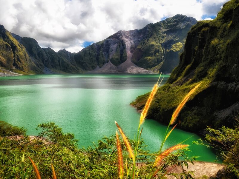 Green Lake in Crater — Serene
