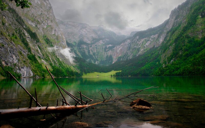 Green Lake in Valley — Serene, Photograph