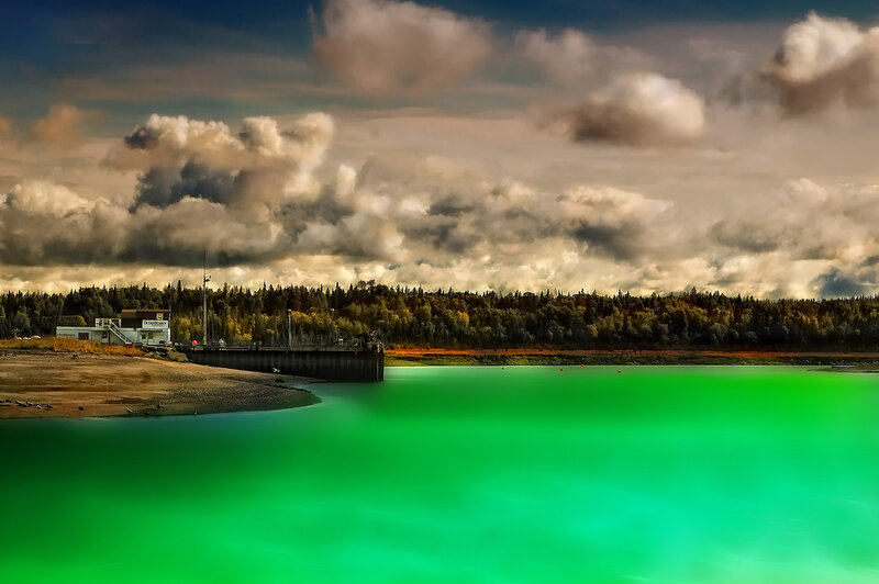 Green Lake with Dam