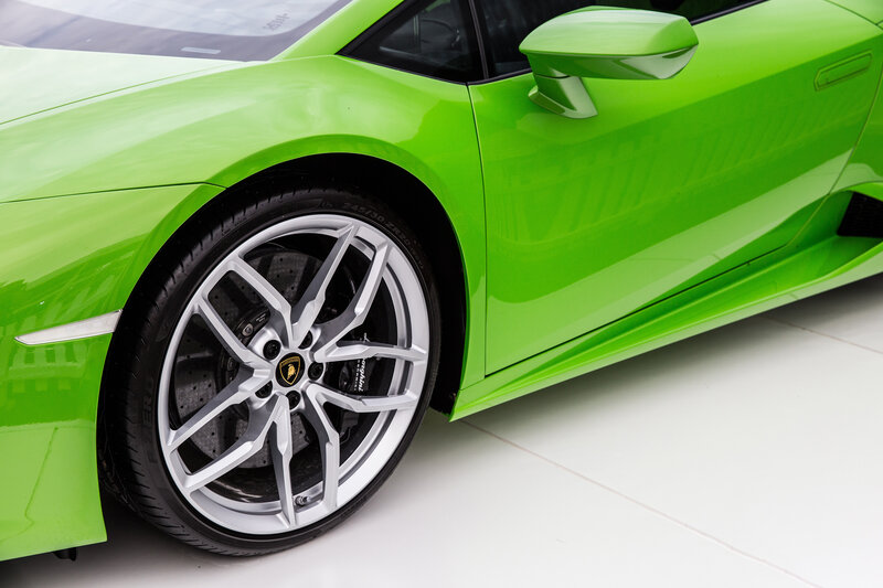 Green Lamborghini Car — Lime Green, Modern