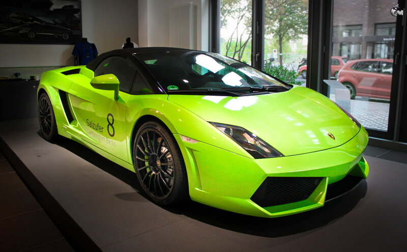 Green Lamborghini Car — Lime Green