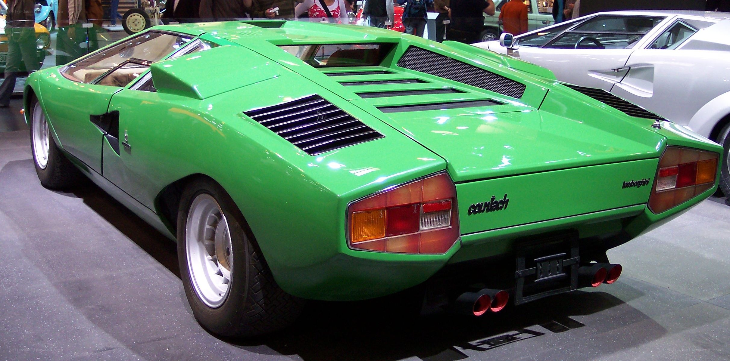 Green Lamborghini Countach