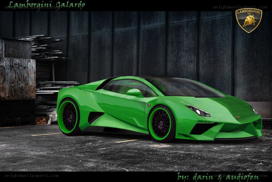 Green Lamborghini Gallardo