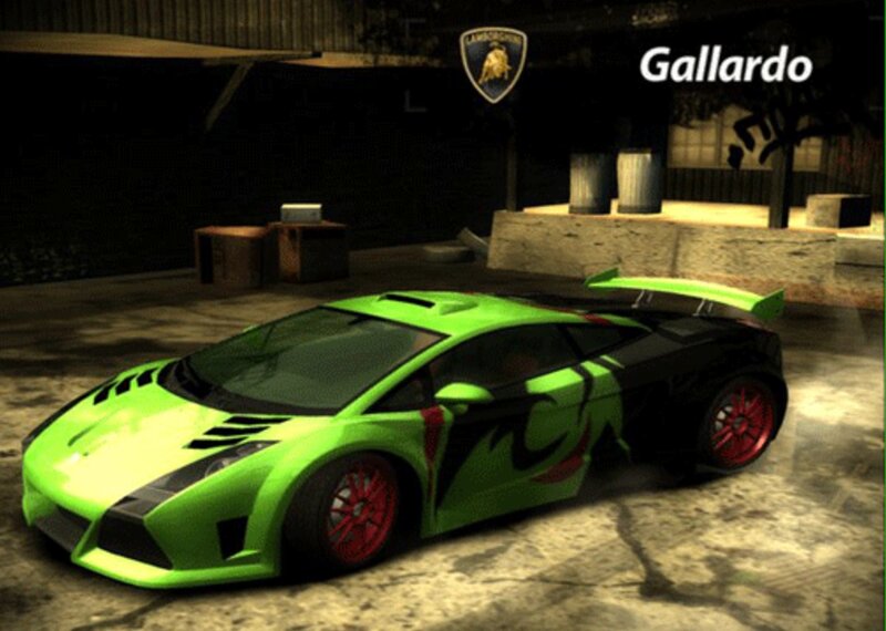Green Lamborghini Gallardo