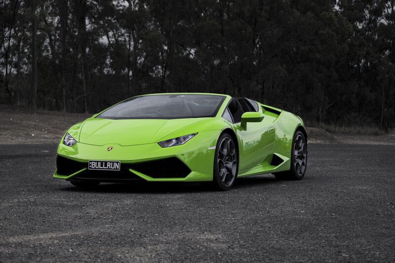 Green Lamborghini Huracan