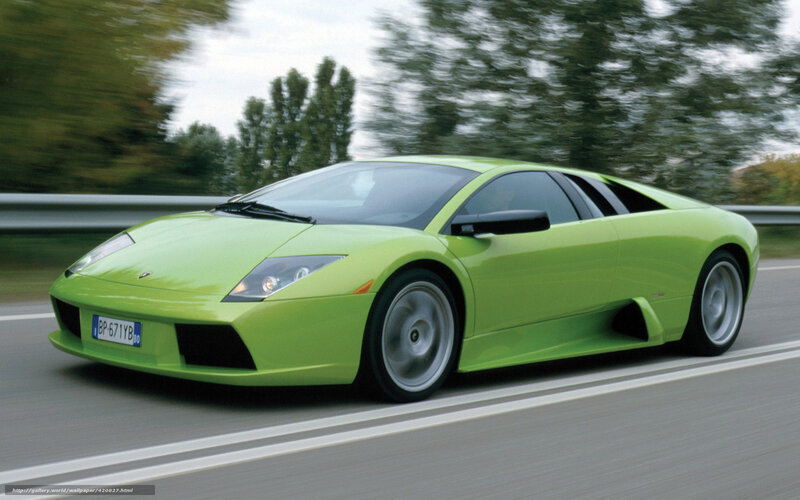 green lamborghini on highway