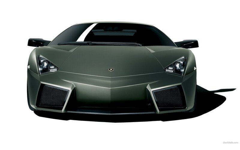 green lamborghini sports car