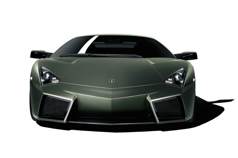 green Lamborghini sports car