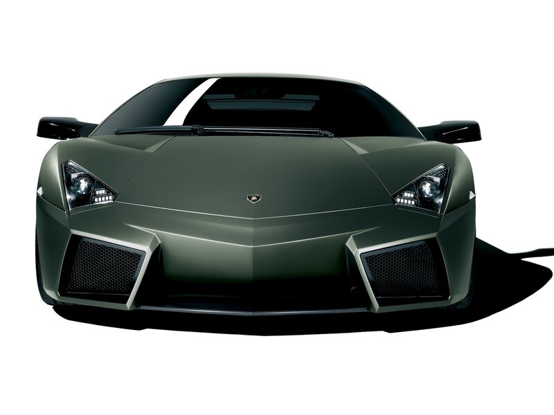 green lamborghini sports car