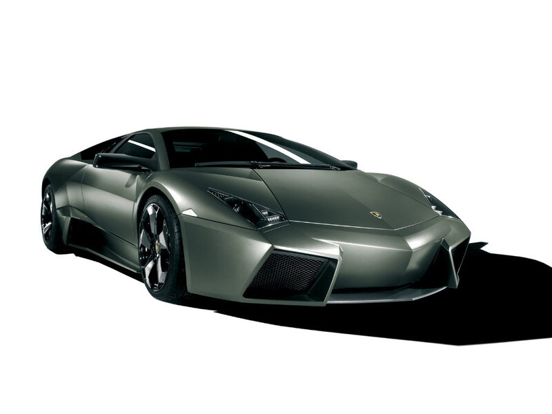 green lamborghini sports car