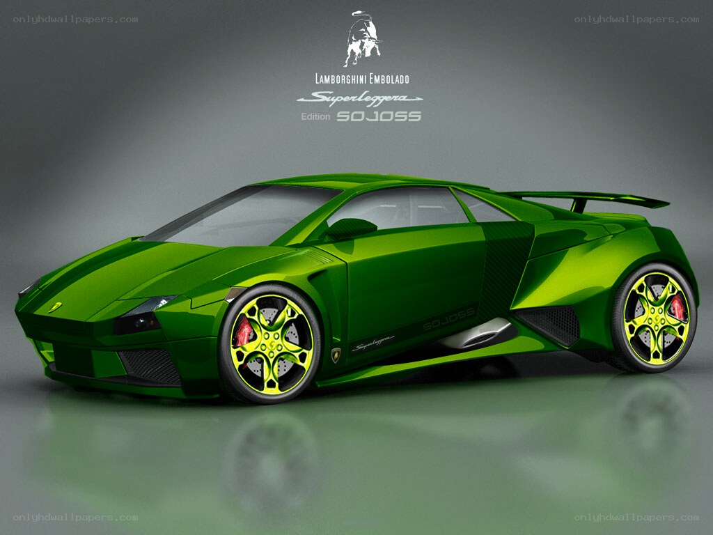 Green Lamborghini Superleggera