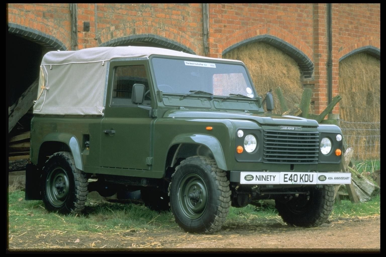 Green Land Rover Defender