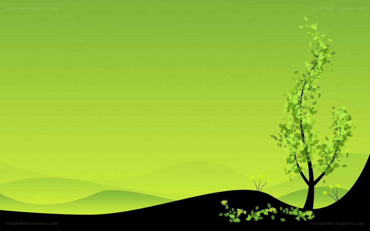 green landscape with tree