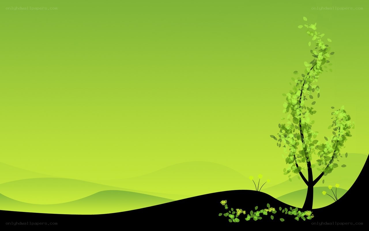 green landscape with tree