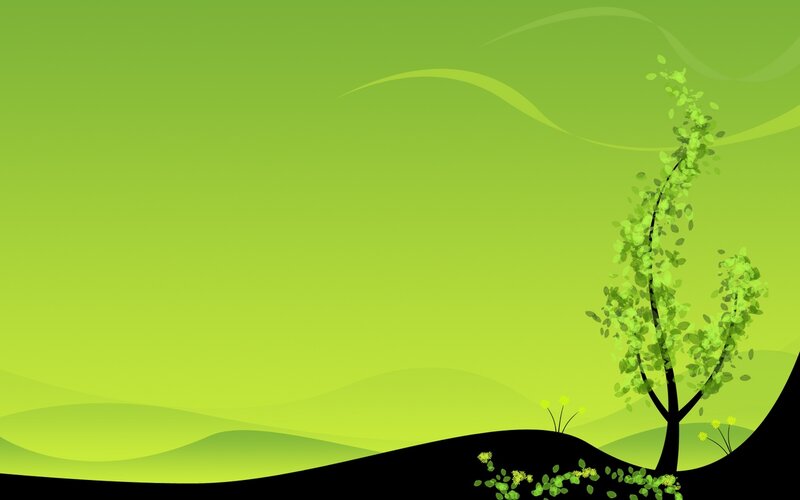 green landscape with tree