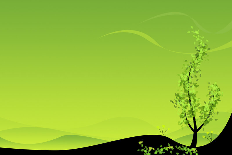 green landscape with tree
