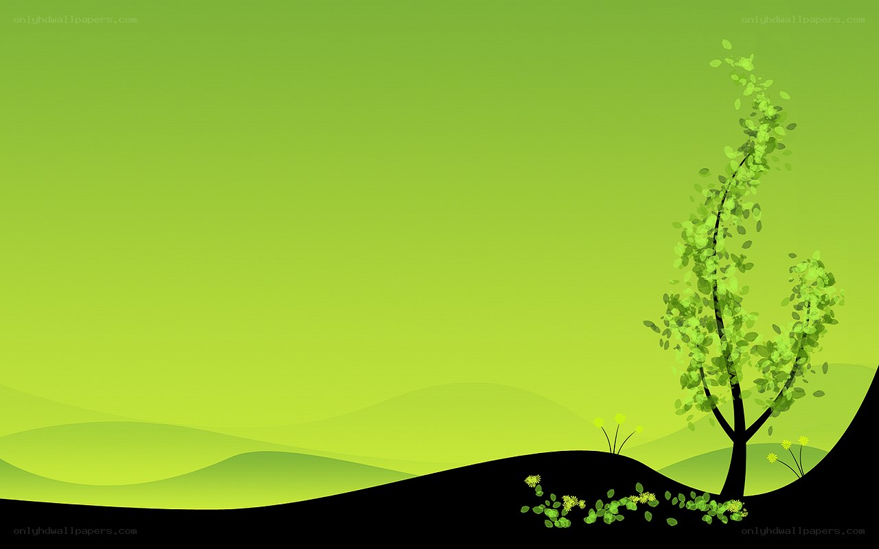 green landscape with tree