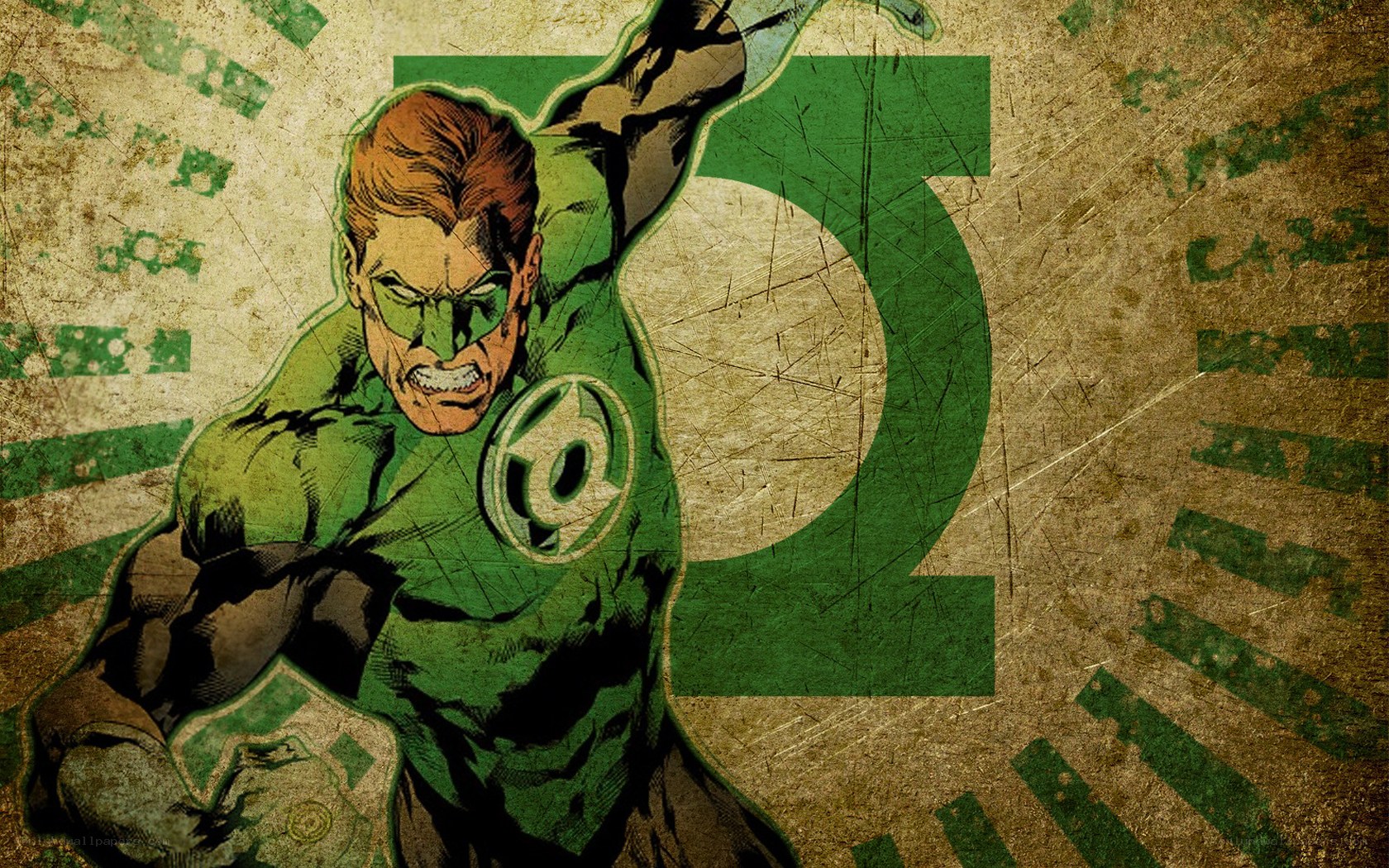 Green Lantern action art