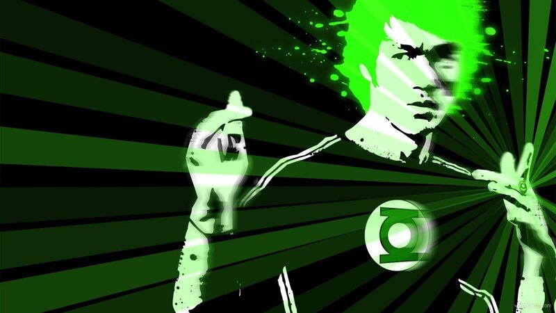 Green Lantern action art