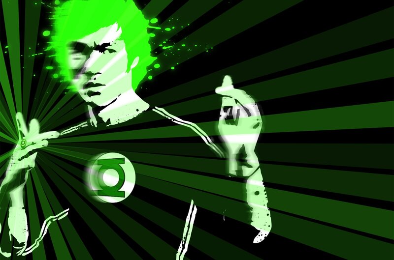 Green Lantern action art