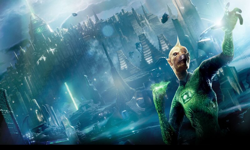 Green Lantern alien on alien world