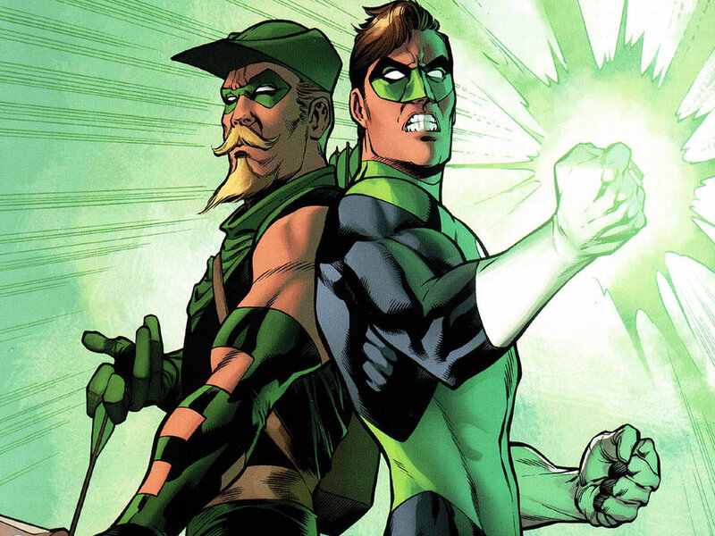Green Lantern and Green Arrow duo