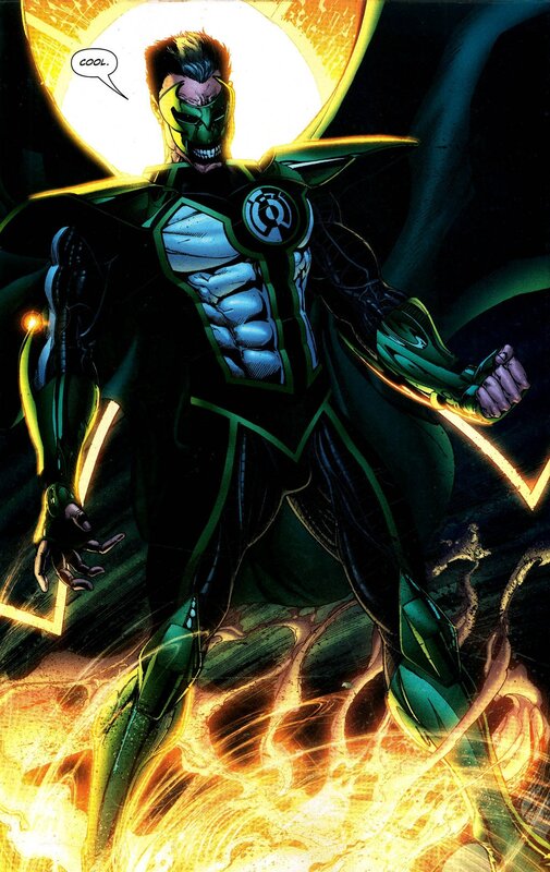 Green Lantern Character — Black, Dramatic, Comic, Mask