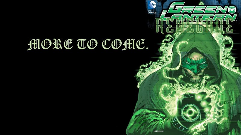 Green Lantern Character — Black, Dramatic, Comic
