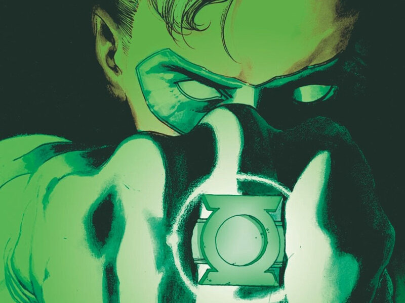 Green Lantern character close-up