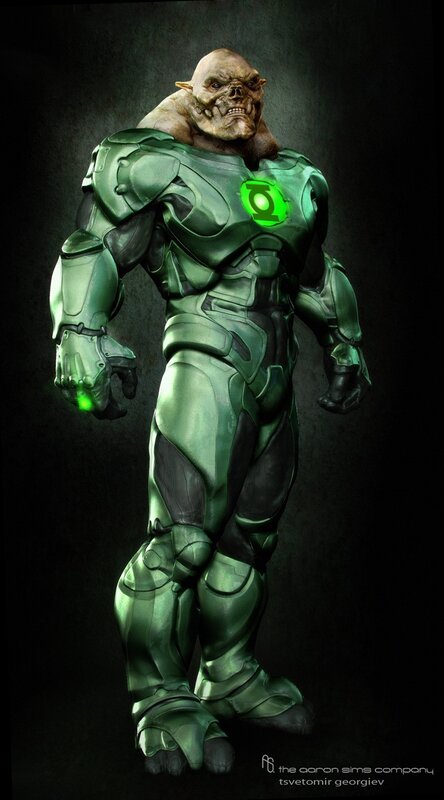 Green Lantern character concept art