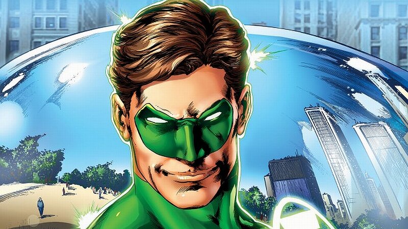 Green Lantern Character — Dramatic, Afternoon