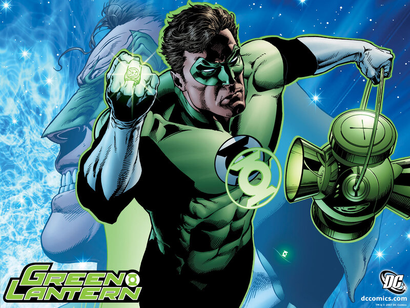 Green Lantern Character — Dramatic, Comic, Ring, Space