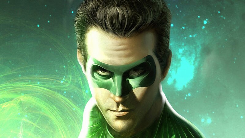 Green Lantern Character — Dramatic, Digital Art, Mask