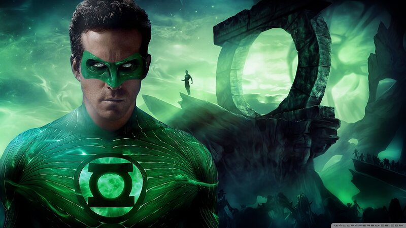 Green Lantern Character — Dramatic, Digital Art, Superhero Suit
