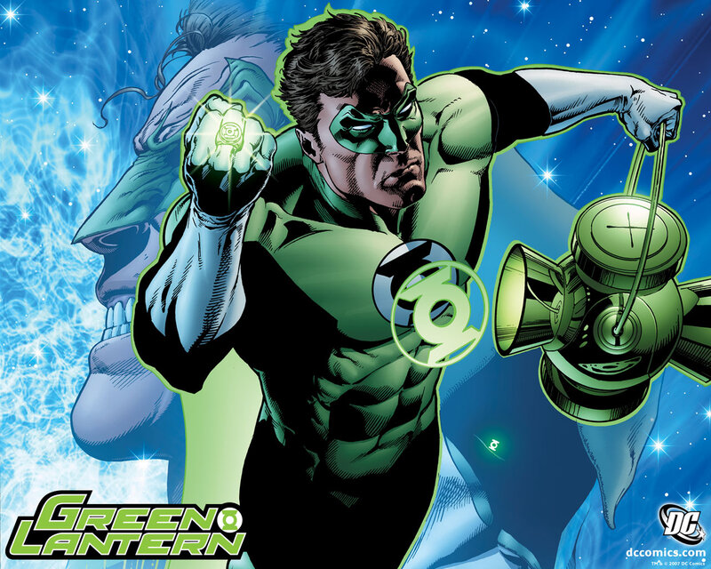 Green Lantern Character — Dramatic, Night, Comic, Ring