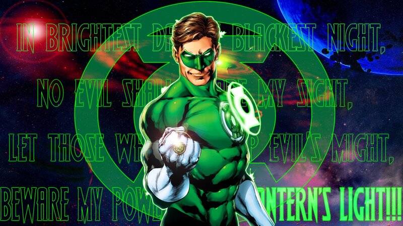 Green Lantern Character — Dramatic, Night, Comic