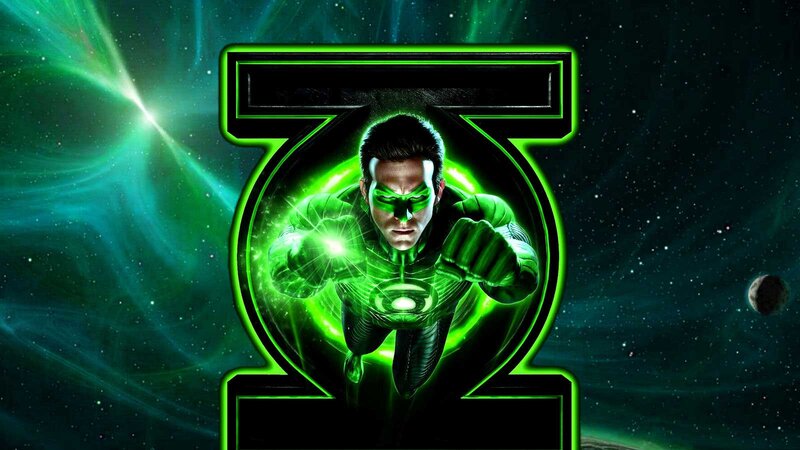 Green Lantern Character — Dramatic, Night, Digital Art, Space