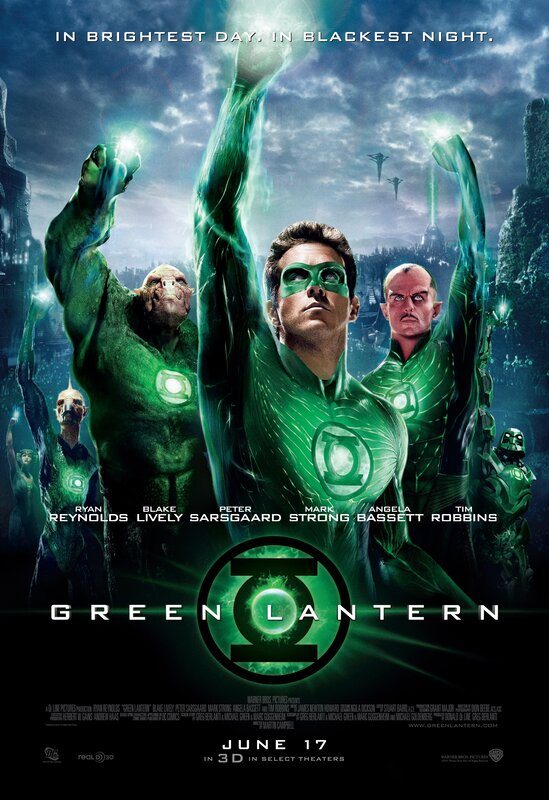 Green Lantern Character — Dramatic, Night, Illustration