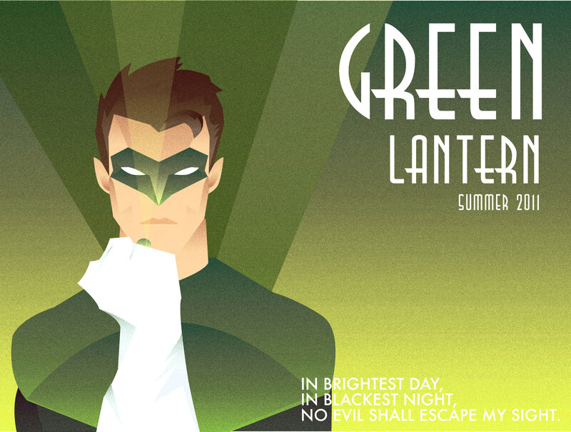 Green Lantern Character — Dramatic, Summer