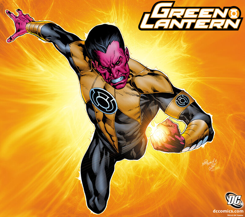 Green Lantern Character — Orange, Dramatic
