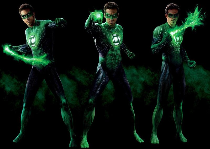 Green Lantern character poses