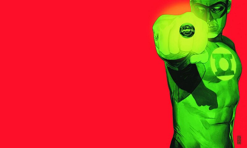 Green Lantern Character — Red, Dramatic