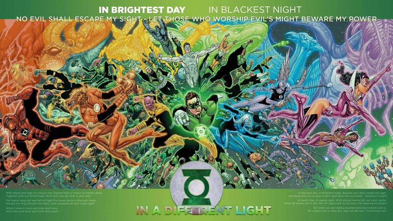 Green Lantern Characters — Dramatic, Comic